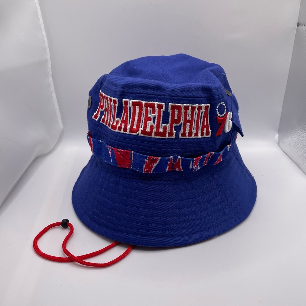 Philadelphia 76ers Bucket Hat New Era Blue Hardwood Classics Size Small/Medium